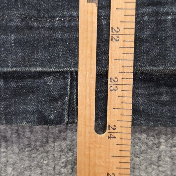 Jones New York Jacket Womens Small Blue Denim Beaded Button Up Pockets Signature - Picture 10 of 13